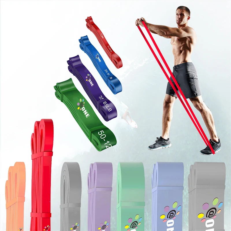 

A One Leg Rubber Cloth Booty Resistance Fitness Pull Up Bands China Set For Men Resistente Stretch Band Kit With Handle, Customized color