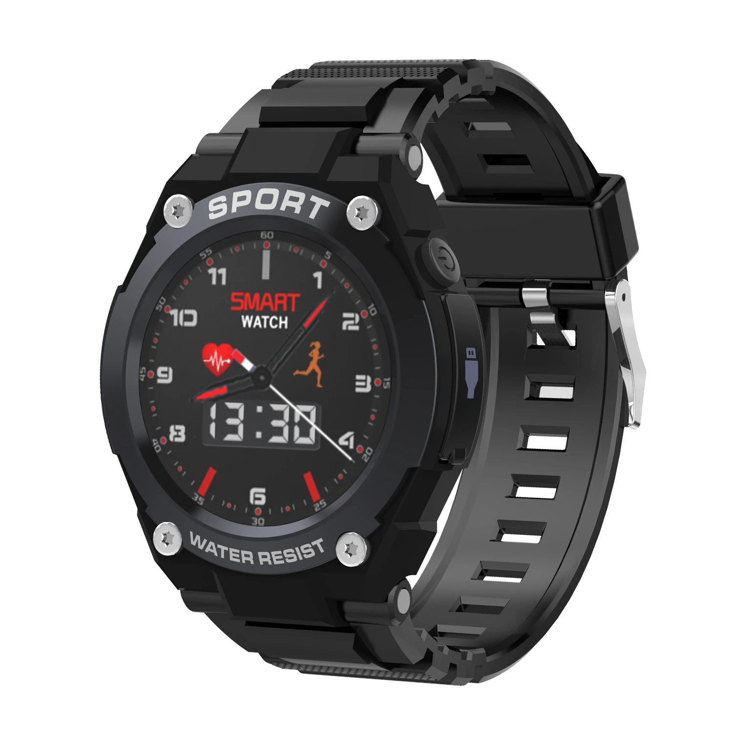 

DT97 DT NO.1 2021 Sport Online T55 Series 6 Men Smart Watch Bands X7 Waterproof With Heart Rate Monitoring Smartwatch, Black, red, green