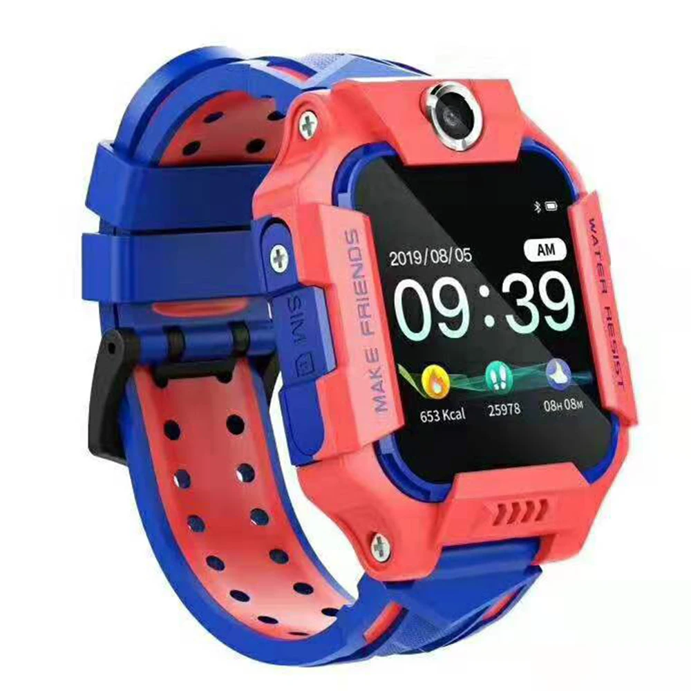 

6th Generation SIM card SOS tracker anti-lost gps touch screen 2g 4g two-way calling waterproof W39 kids smartwatch