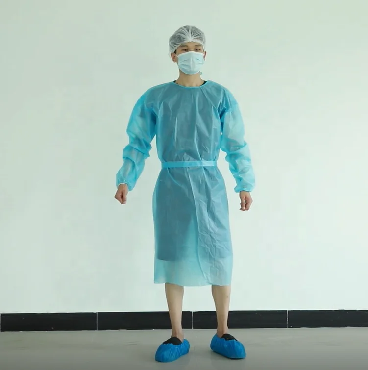 
Factory direct price waterproof gown fast shipping different kinds of PE and PP 