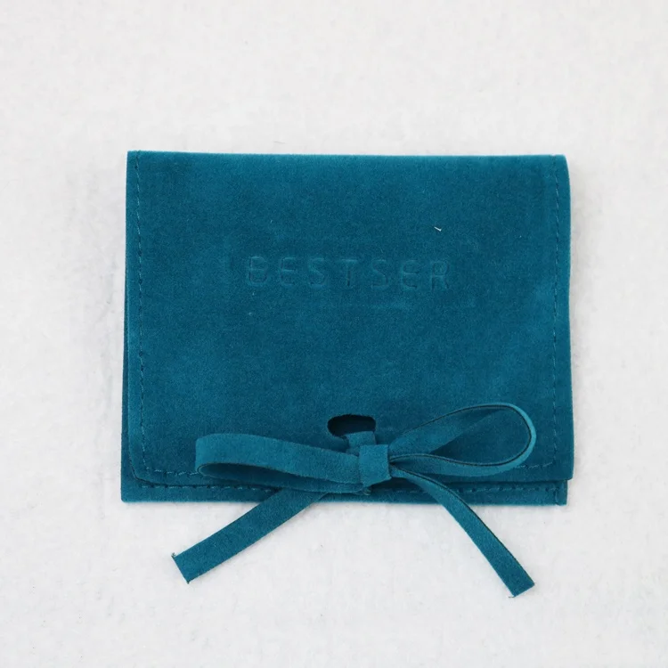 

Custom suede envelope jewelry pouch and packaging gift bag, Customized color