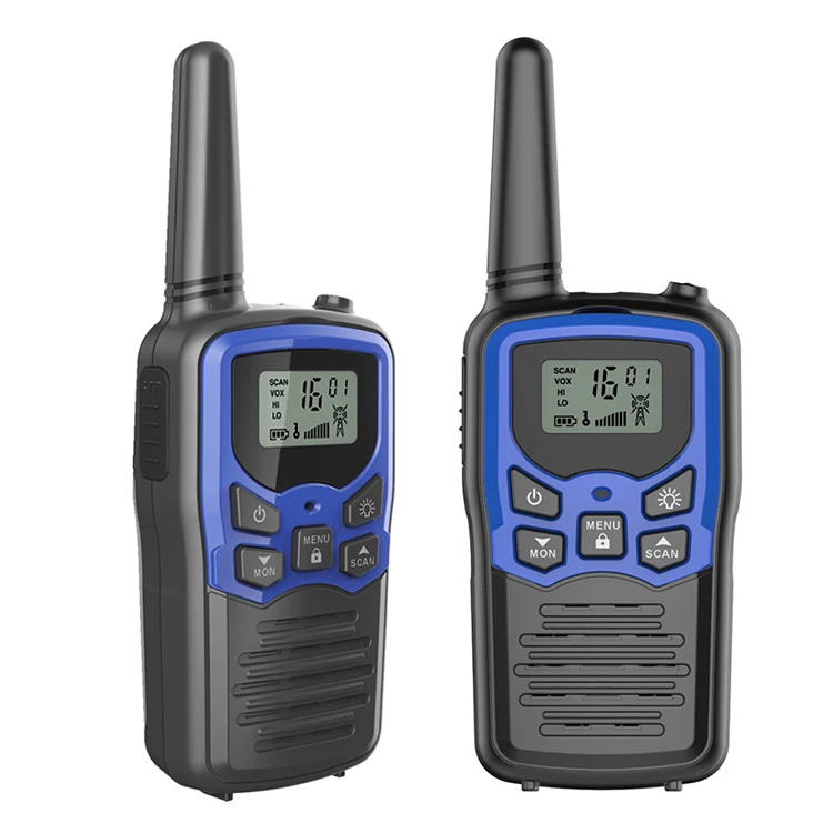 

2020 Good Quality Handheld Long Range 5KM Wireless Camping Walkie Talkies Built In Flashlight For Adult