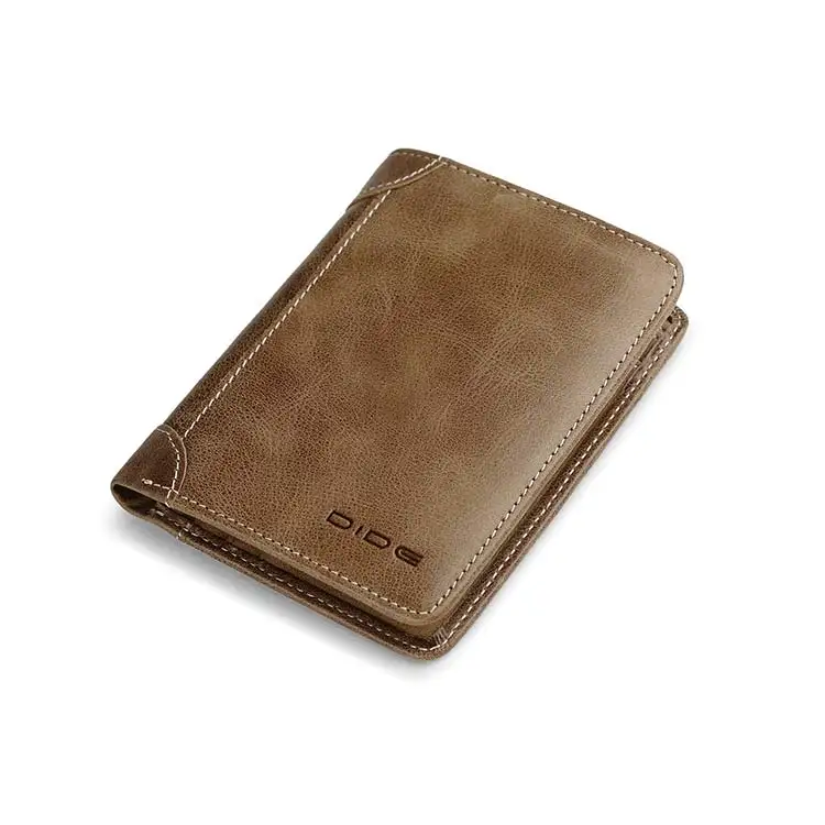 

Classic Bifold real leather slim wallet, Custom minimalist card holder wallet men