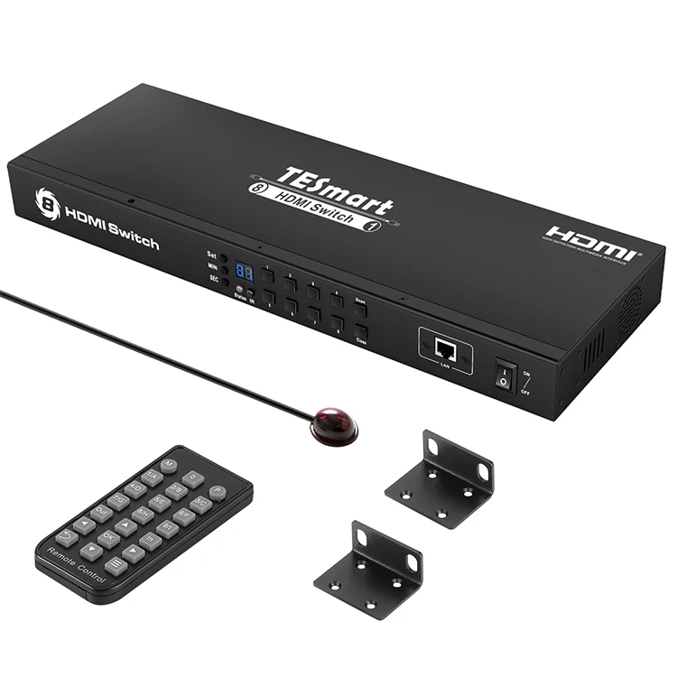 

Video capture 4K RS-232 8 port HDMI Switch RJ45 switcher with IR remote