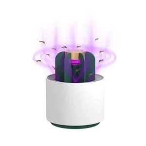 Image of JX Portable Smart UV LED Light Plastic Electric Cactus USB Lamp Rechargeable Mosquito Killer