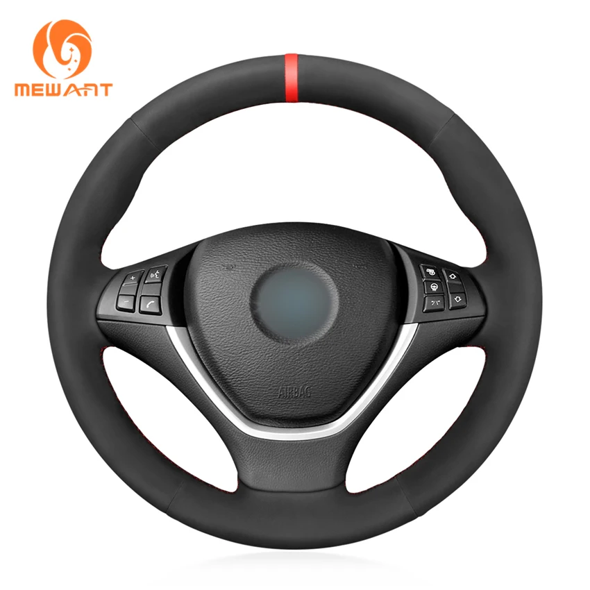 

Hand Sewing Custom Full Soft Suede Steering Wheel Cover for BMW X5 E70 X6 E71 E72 2007 2008 2009 2010 2011 2012 2013 2014
