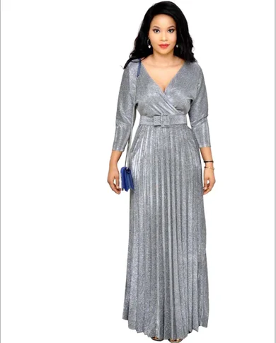

Elegant Good Quality Tendy Desgin Custom Pink Women Long Cotton New Casual Dress, Customized color