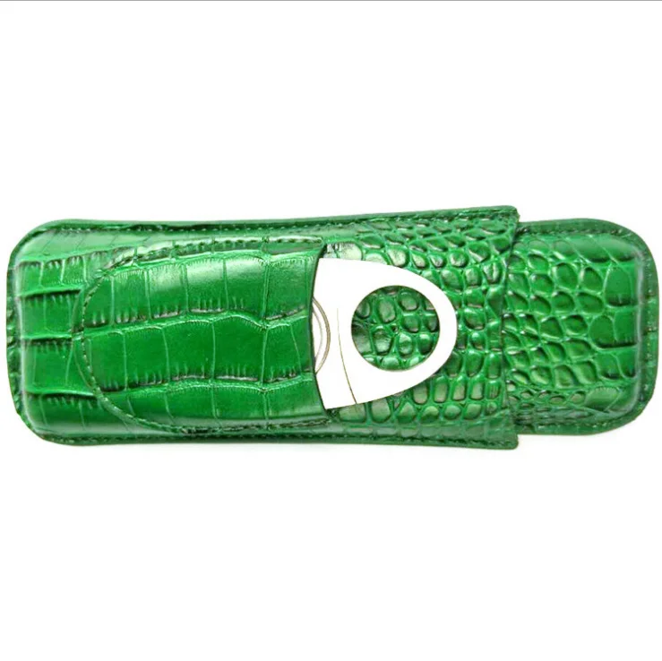 

Wholesale New Gift design leather cigar case PU cigar case travel cigar case, Available