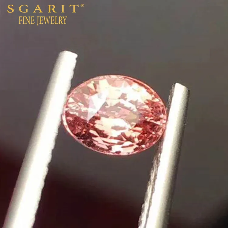 

SGARIT OEM gemstone jewelry manufacturer factory 1.21ct Sri Lanka unheated natural Padparadscha sapphire