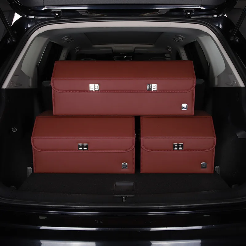 

Factory Custom Wholesale leather Interior supplies Trunk decoration car storage box