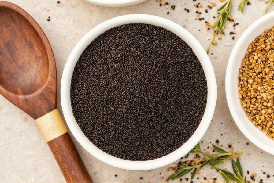 Toasting black seeds in a skillet