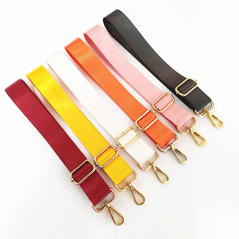 

Meetee B-J266 New Solid Color Nylon Wide Webbing Bag Accessories Adjustable Long Crossbody Strap