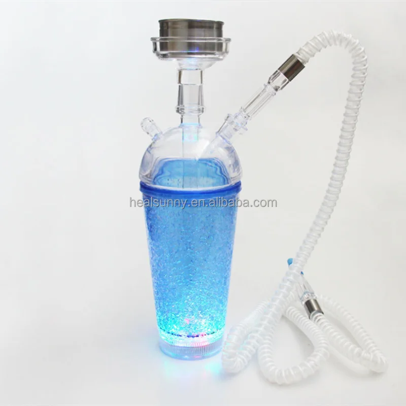 

Factory Direct Sale Hookah Travel Hookah Shisha Car Portable Hookah Cup with LED Light Smoking Accessories Custom, Assorted colors