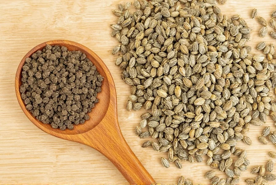 Tray of fennel seeds