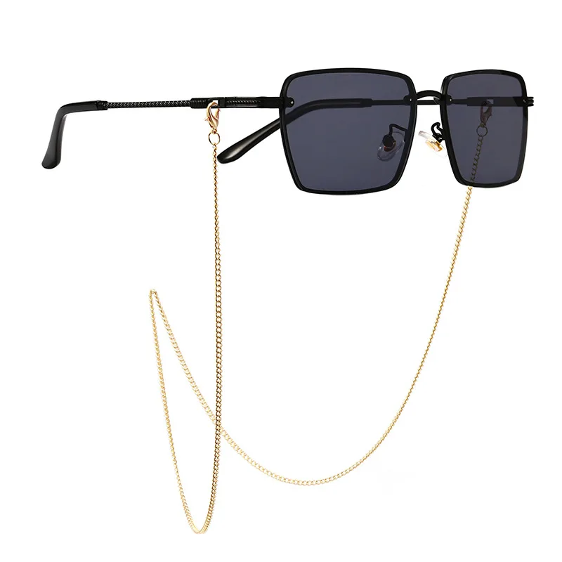 

Eyewear 2021 Luxury Metal Gradient Sunglasses Unique Alloy Chain Frame Sunglasses For Women Men, Custom colors