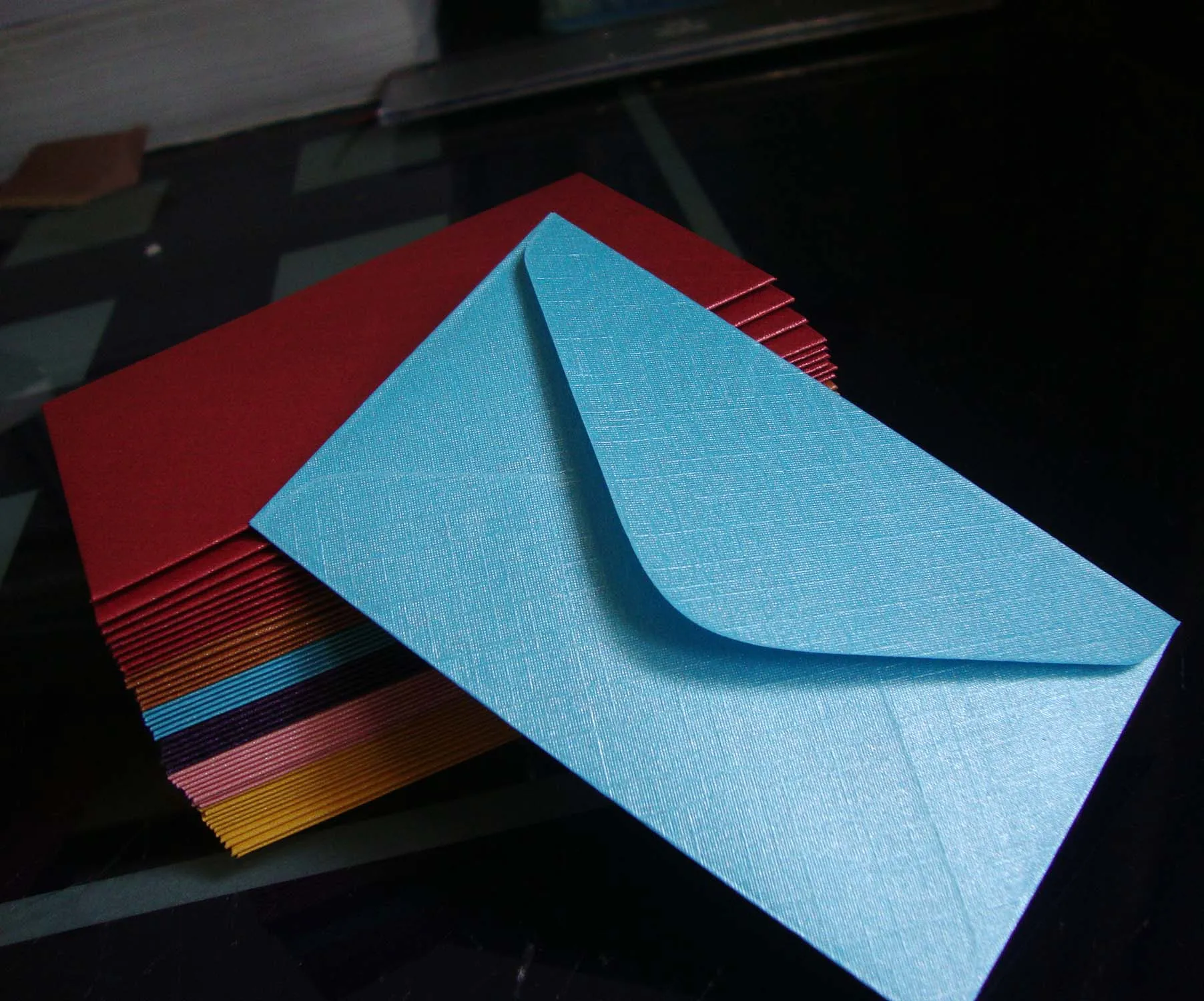 Retro Design Small Colored Blank Mini Paper Envelopes Bank Card