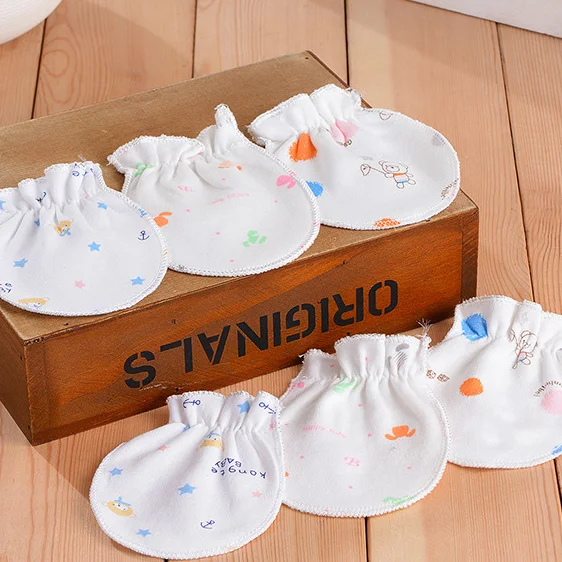 

QY Baby cotton anti-scratch face mittens, Picture