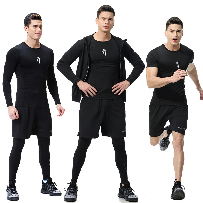 

Custom Private Lable Quick Dry Big and Tall Men Short Sweat Suits Crop Hooded Tops Pants forJogger Fitness, Black color