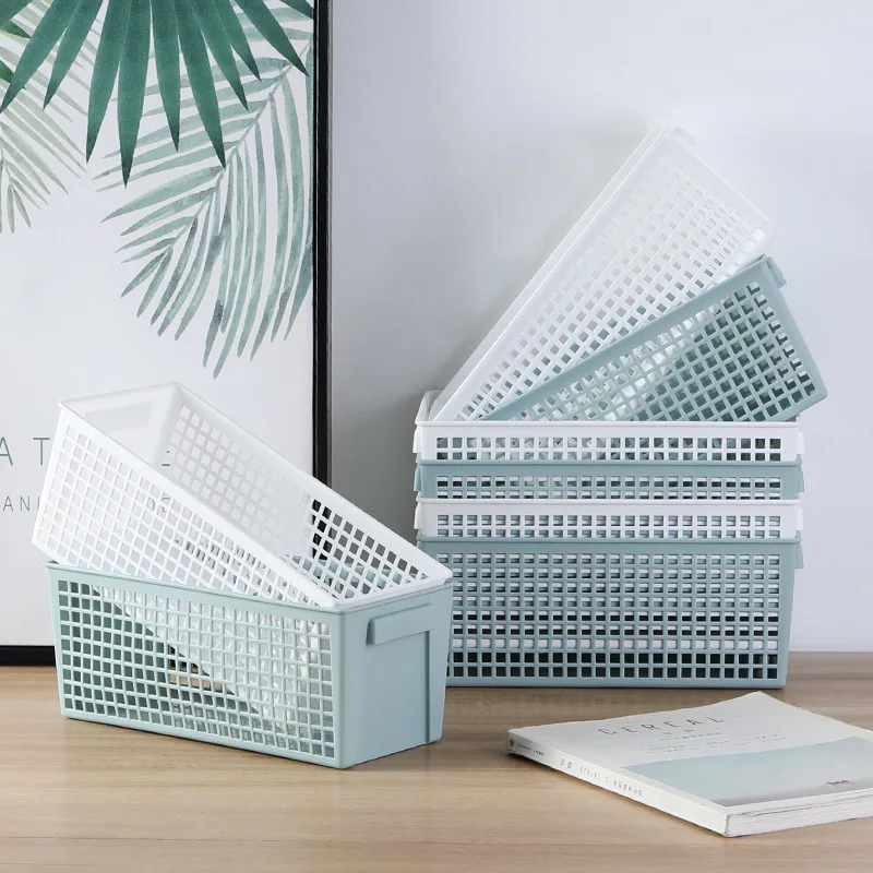 

Ins-Style Desktop Rectangular Hollow Sundries Storage Basket Snack Storage Box