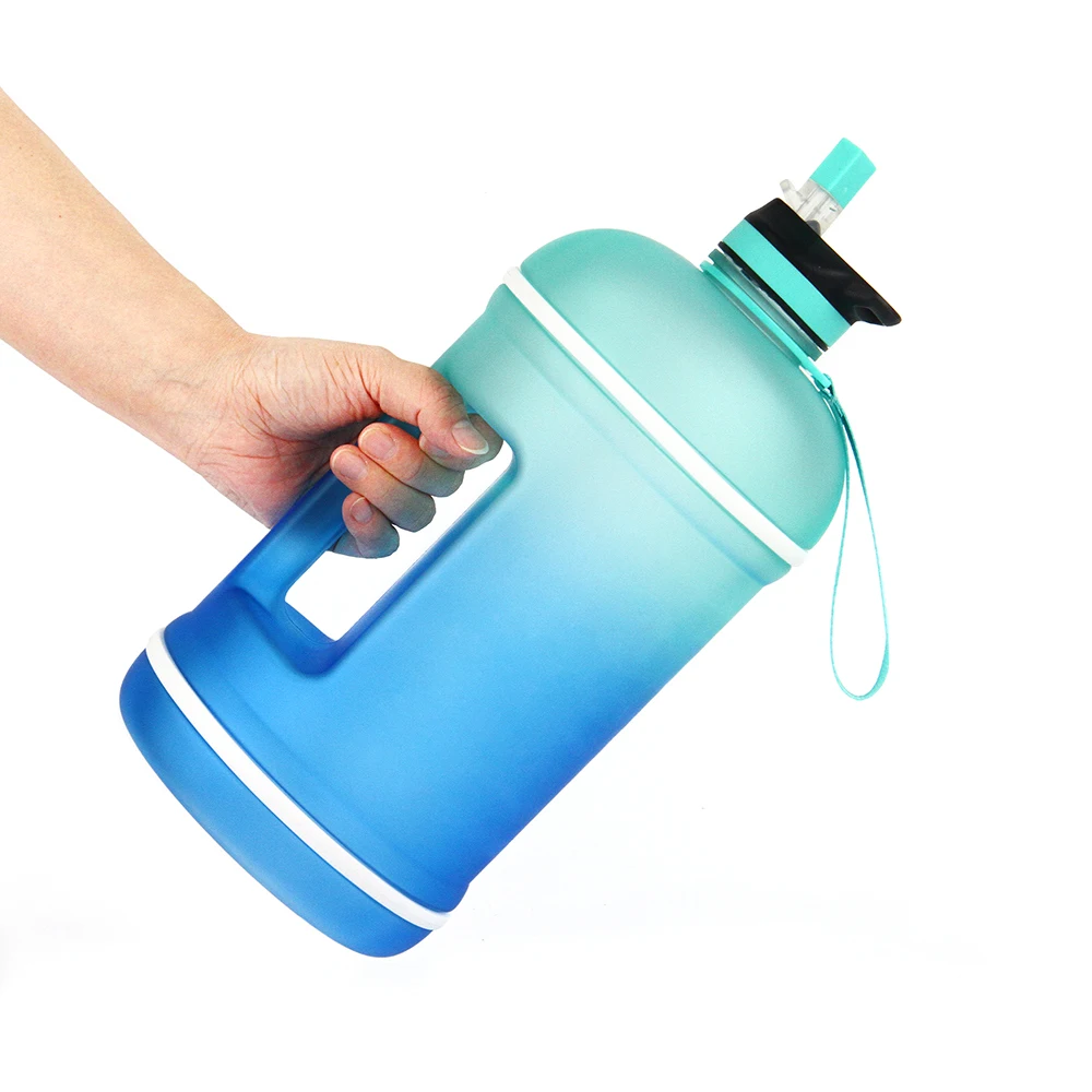 

1 Gallon Bpa Free Sport Water Bottle Gym Fitness Protein Powder Shaker Bottle Plastic Water Jug, Can be customized