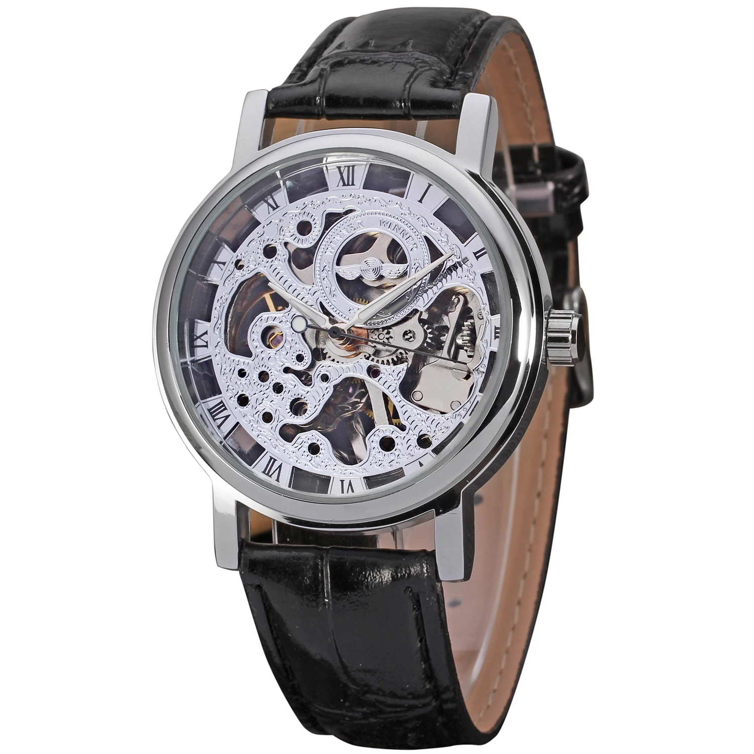 

2020 T-winner Skeleton machinery luxury Men watch Customized Clock Mechanical Relojes Hombre