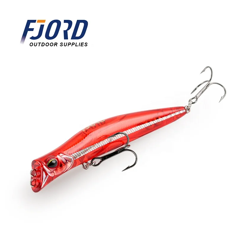 

FJORD Good Quality 100mm 11g Hard Bait Lures Floating Popper Fishing Lure for Sea Fishing