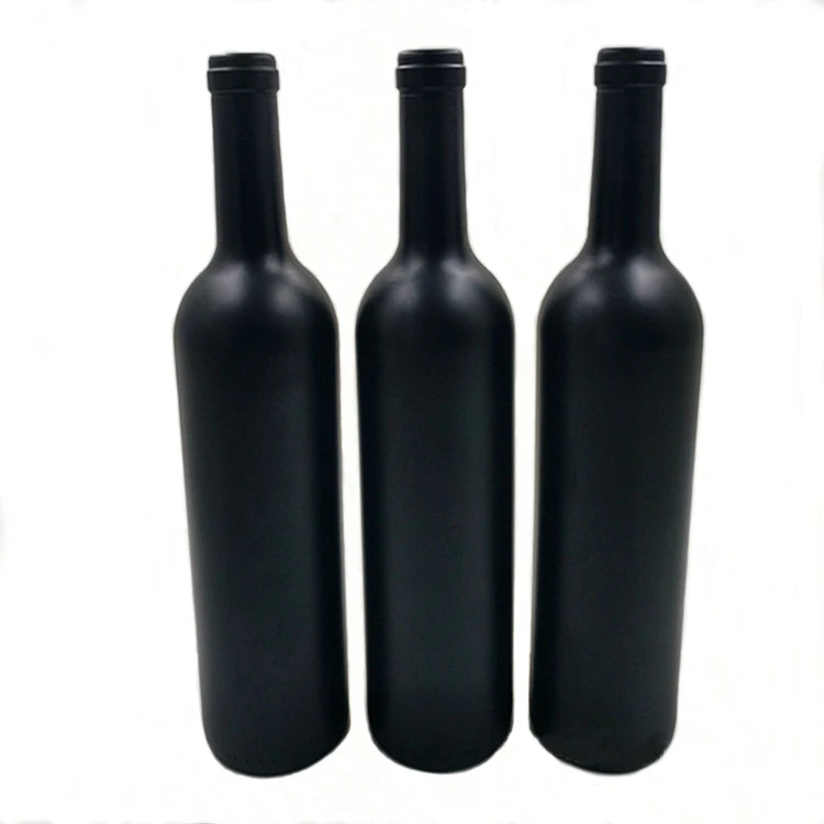 Wholesale 500ml Black Wine Glass Bottles Classic Black Red Wine Bottles