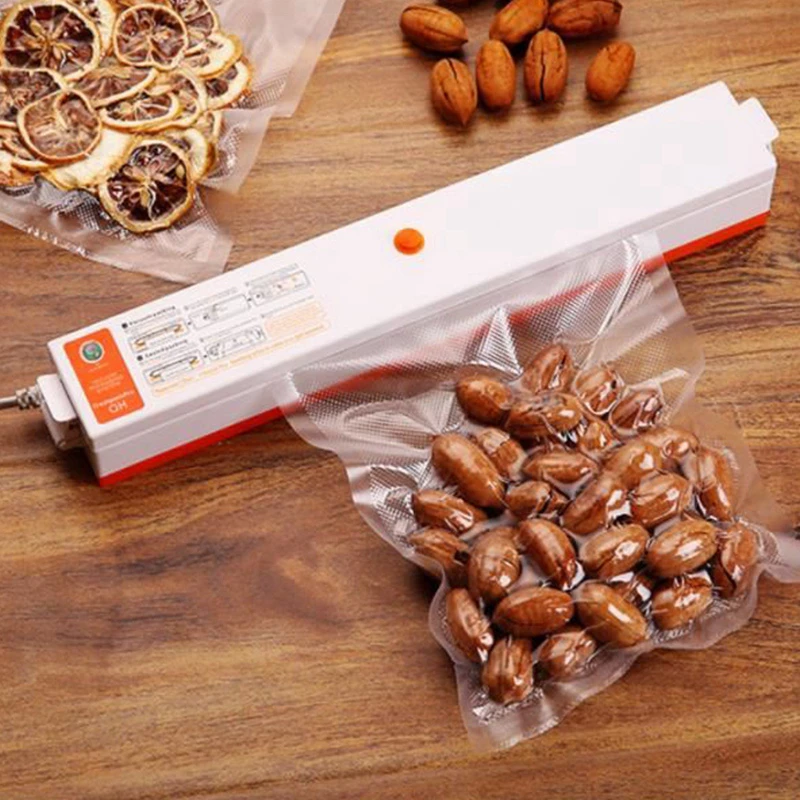
New Arrival Kitchen Vacuum Sealer Bags Household Fresh Food Packing Machine One-Button Operation Vacuum Packer 