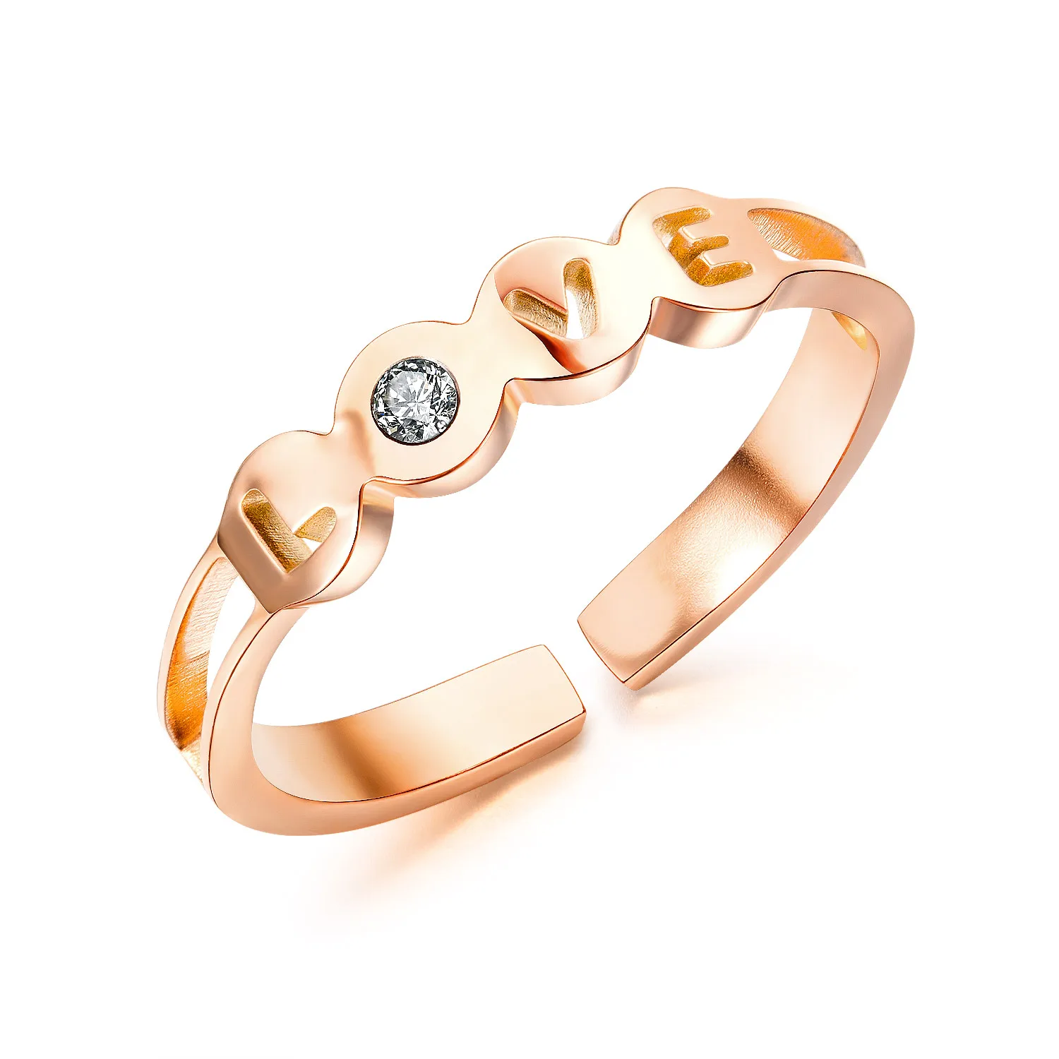 

Best Sale Charm Supplier Accessories Jewelry Mom 18K Gold Plated Ring, Rose gold, custom color