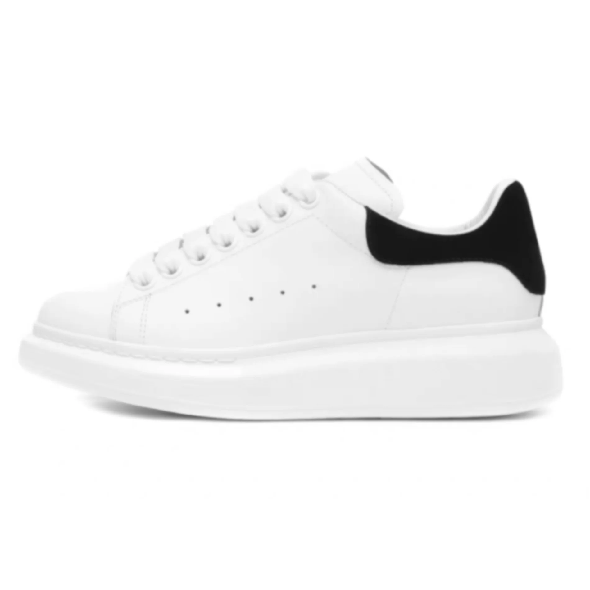 

Leather white shoes high version thick-soled casual sports shoes men and women couples tide shoes