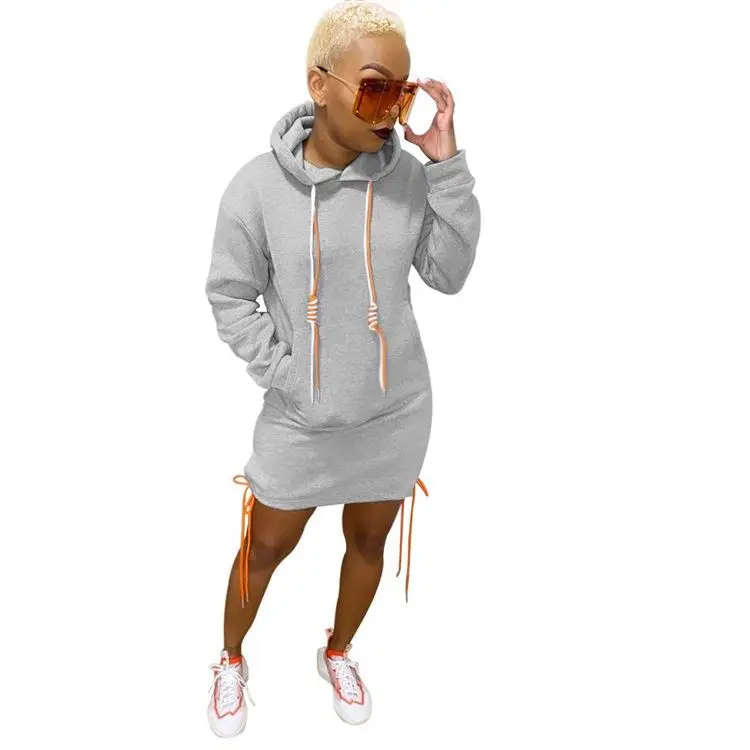

2021 Crochet Women Holiday Sexy Bandage Split Long Beachwear hoodie Robe tight Summer casual Bodycon Dress, Picture color