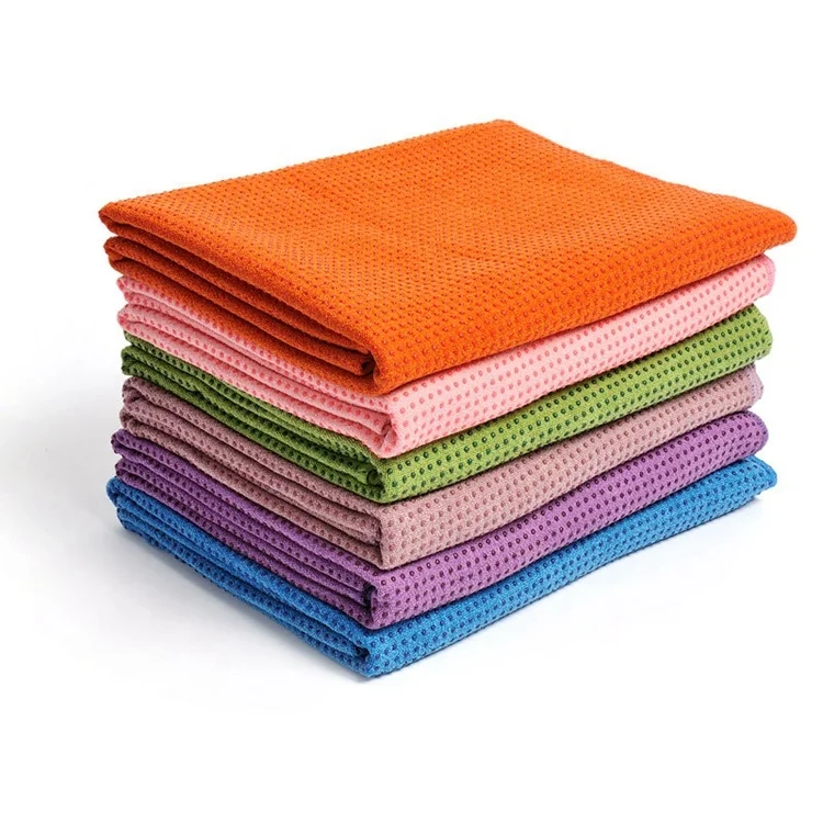 

Straight Yoga Towel, Non-skid Yoga Towel, Sports Yoga Towel Mat YO-041, Purple, orchid, pink, green, orange