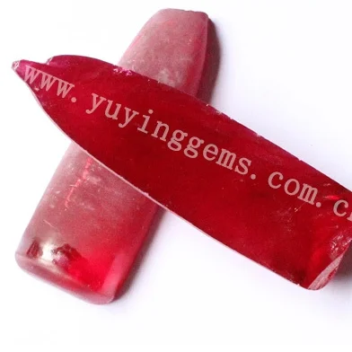 

High quality synthetic ruby Gemstone raw rough corundum material 5 # corundum rough, Lasting long