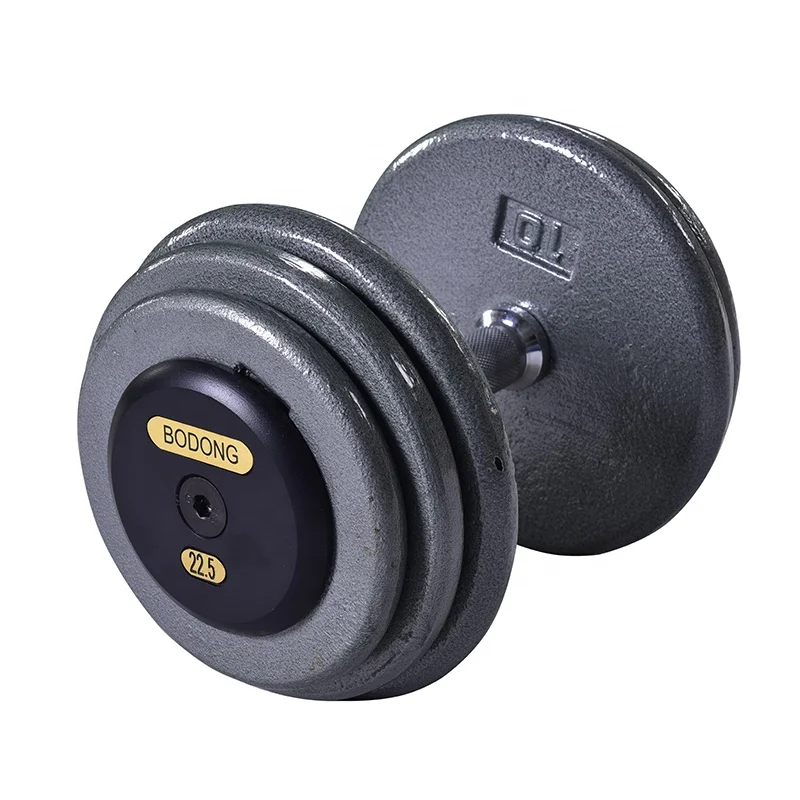 

Wholesale Baking Paint Cast Iron Round Dumbbell Bodybuilding Fixed Weight Dumbbelsl For Gym Equipment, Picture color or customized