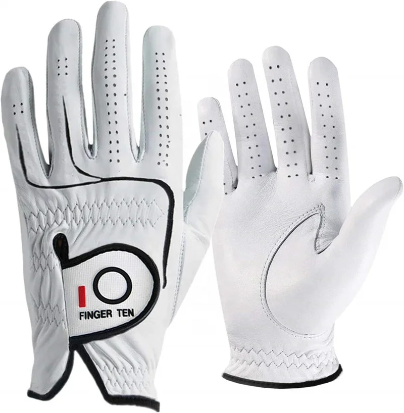 

Best Quality Hot Sales Golf Gloves Men Cabretta Leather Custom Logo Cadet Size Left Hand Right Fit Grip with Wholesale Price