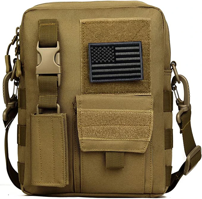 

Tactical Messenger Bag Men Military MOLLE Crossbody Pack Tool Briefcase AssaultsGear Handbag Outdoor Utility Carry Satchel, Black,black multicam, ocp, od green, gray, tan
