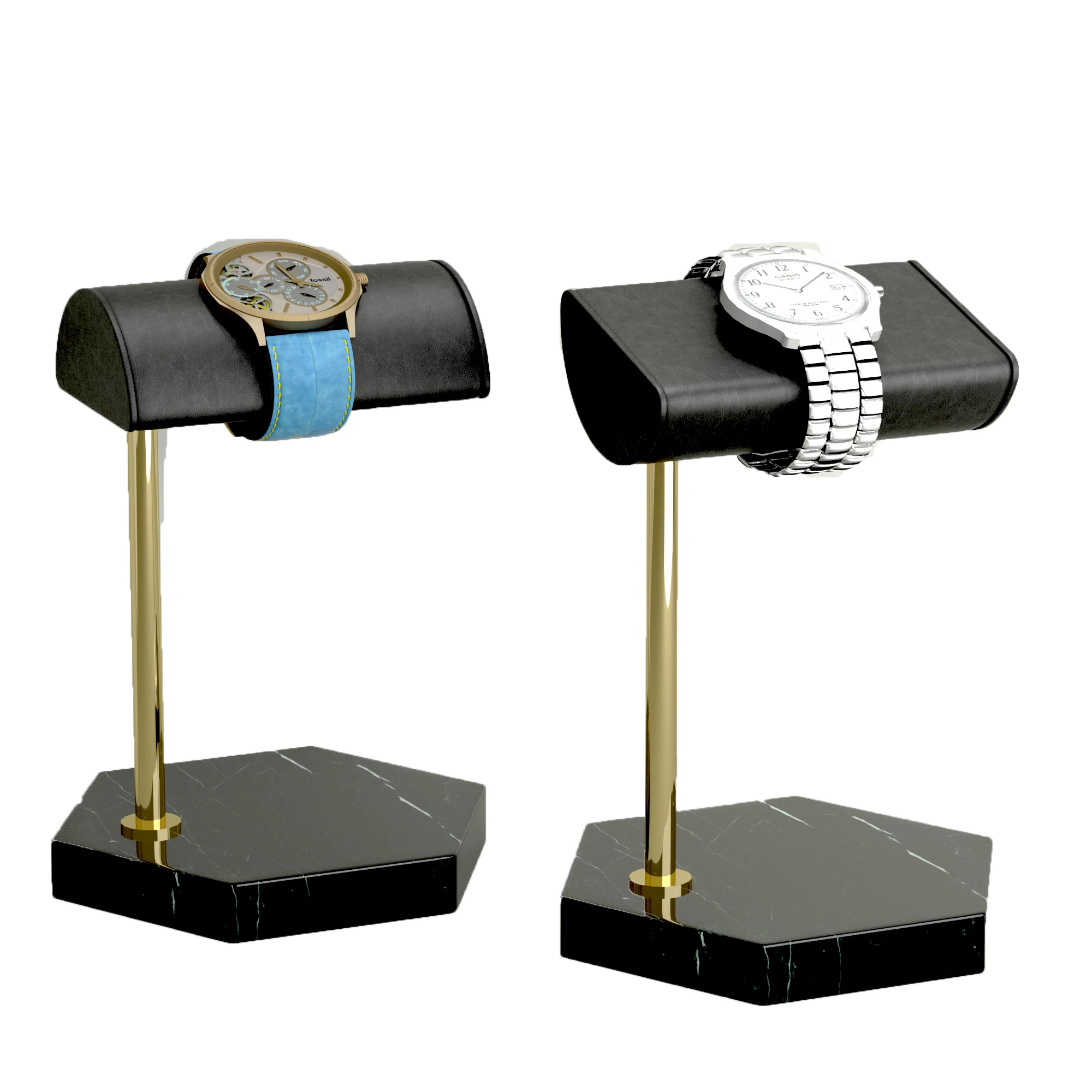 

Marble Leather Watch Display Holder Stand, Customized color