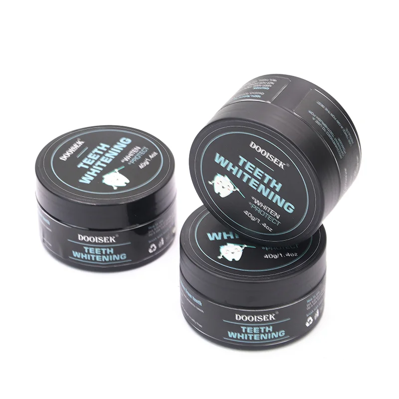 

40g Dooisek Daily Use Organic Charcoal Teeth Whitening Powder, Black