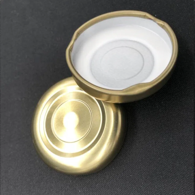 38mm Safety Button Twist Off Metal Lids Tin Lug Cap For Glass Bottle