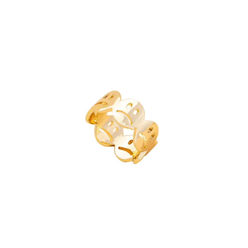 

2021 Korean Version Of Personality Funny Hollow Stitching Fun Ring y2k Women's Jewelry, Like picture