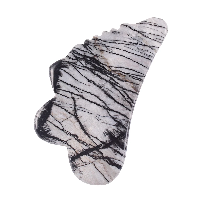 

Jade Stone Picasso Jasper Gua Sha Scraping Massage Tool