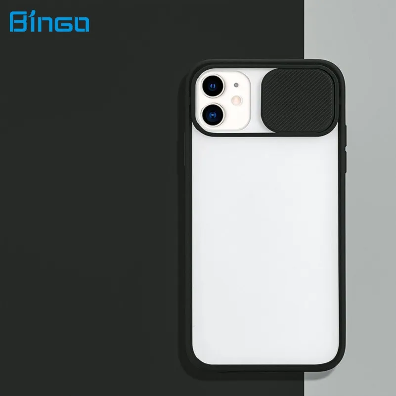 

touchntuff protective Slide window camera phone Case Shockproof TPU matte phone case cover for iphone samsung