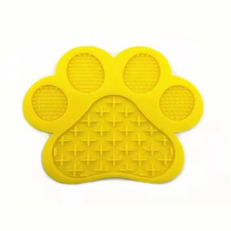 

Silicone Paw Shower Dog Lick Mat Silicone Lick Pad Bath Licking Bowl