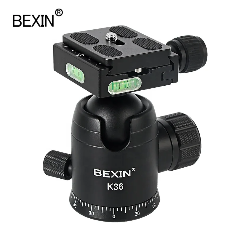 

BEXIN photography equipment Professional Heavy duty portable pro dslr photgraphic 360 swivel photo camera tripod ball head