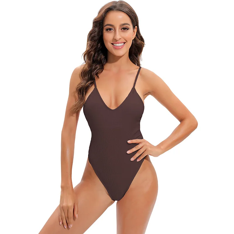 

JSN71005A 50% Off amazon best sales swimwear dropship bathing suit fashion women wrinkle sling swimsuit