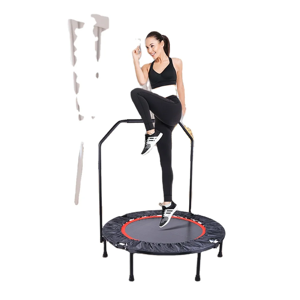 

Sold Professional Indoor Folding Sports Outdoor Fitness Trampoline Mini Armrest Trampoline, As image