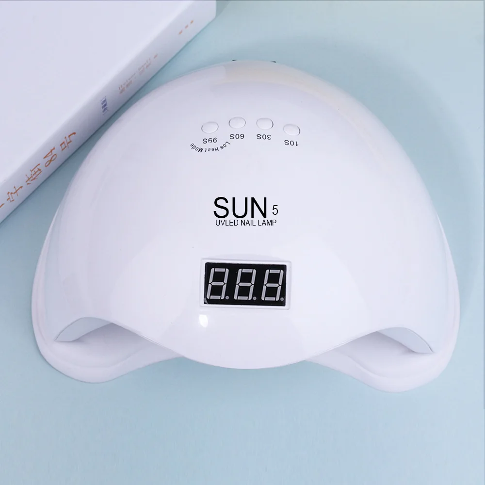 

Removable Smart Sensor Nail Lamp 48w LED Nail Polish Glue Drying Curing Dryer 24 Lamp Beads 4 Gear Timing Lampe UV Pour Ongle