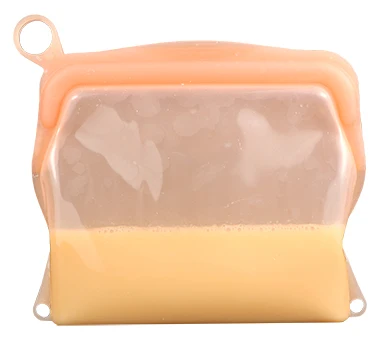 

Amazon best seller collapsible silicone kids bag food bag biodegradable silicone milk storage