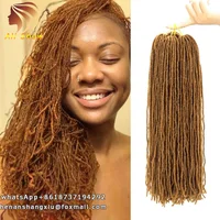 

Ali Show Natural Faux Locs Crochet Hair Braids 18inch Synthetic Braiding Hair African Sister Locs Braid Hair Extension