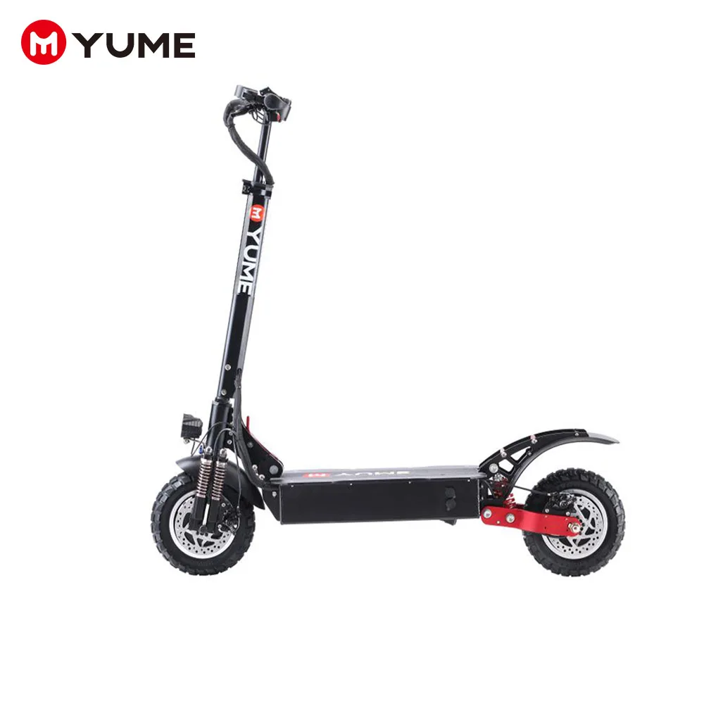 

YUME D5 52v23.4ah cheap smart scuter moped electric scooter lectrique 2400w buggy europe with removeable seat for adult big whee, Black